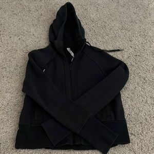 LuluLemon Athletica Black Zip Up Hoodie Sz 4 in black